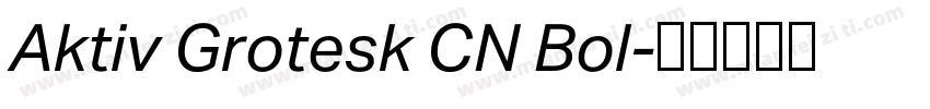 Aktiv Grotesk CN Bol字体转换